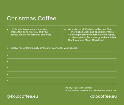 Christmas coffee Secret Santa edition Espresso